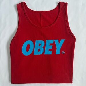 Vintage Obey Skate Y2K Logo Summer Tank Top
